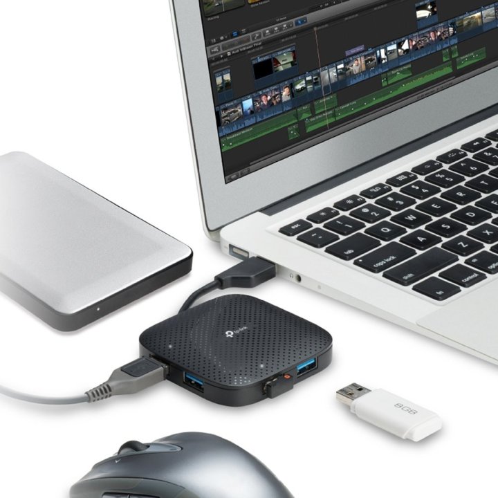 Hub Usb 3.0 Tp-link Uh400 Usb 3.0 4 Puertos Diseño Portable No Necesita Corriente
