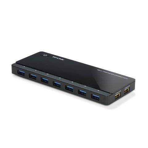 Hub Usb 3.0 Tp-link Uh720 Usb 3.0 7 Puertos + 2 Puertos De Carga Diseño Escritorio Con Adptador De Corriente