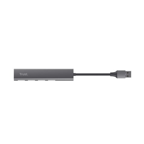 Hub Usb 3.2 Trust Halyx 24947 Usb-a 3.2 A 4 Puertos Usb-a 3.2 Acabado En Aluminio
