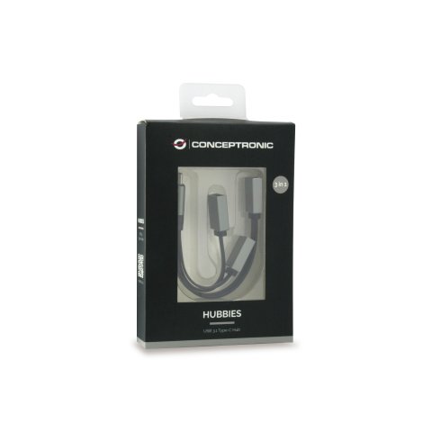 Hub Usb 3.1 Usb-c Conceptronic Hubbies 1 Puerto Usb 3.0 + 2 Puertos Usb 2.0 Color Gris