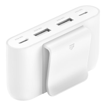 Hub Belkin Buz001bt2mwhb7 Extensor 4 Puertos 2 Usb-c 2 Usb-a Cable 2m Blanco 2