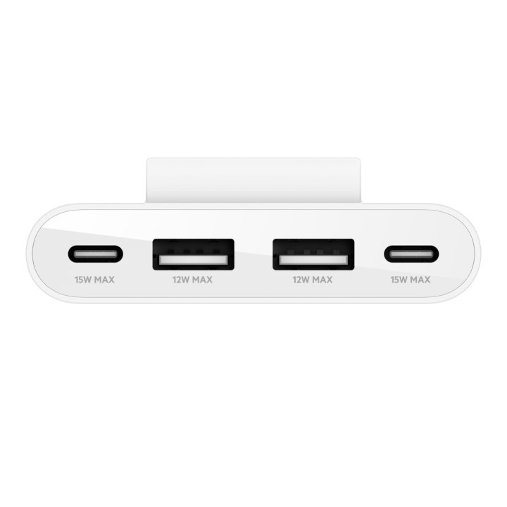 Hub Belkin Buz001bt2mwhb7 Extensor 4 Puertos 2 Usb-c 2 Usb-a Cable 2m Blanco