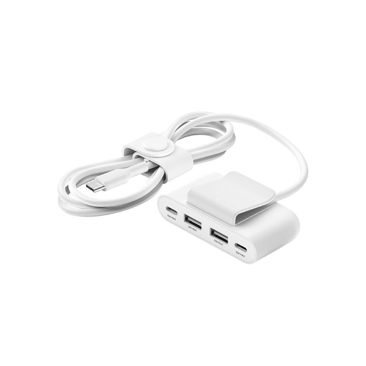 Hub Belkin Buz001bt2mwhb7 Extensor 4 Puertos 2 Usb-c 2 Usb-a Cable 2m Blanco