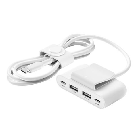 Hub Belkin Buz001bt2mwhb7 Extensor 4 Puertos 2 Usb-c 2 Usb-a Cable 2m Blanco
