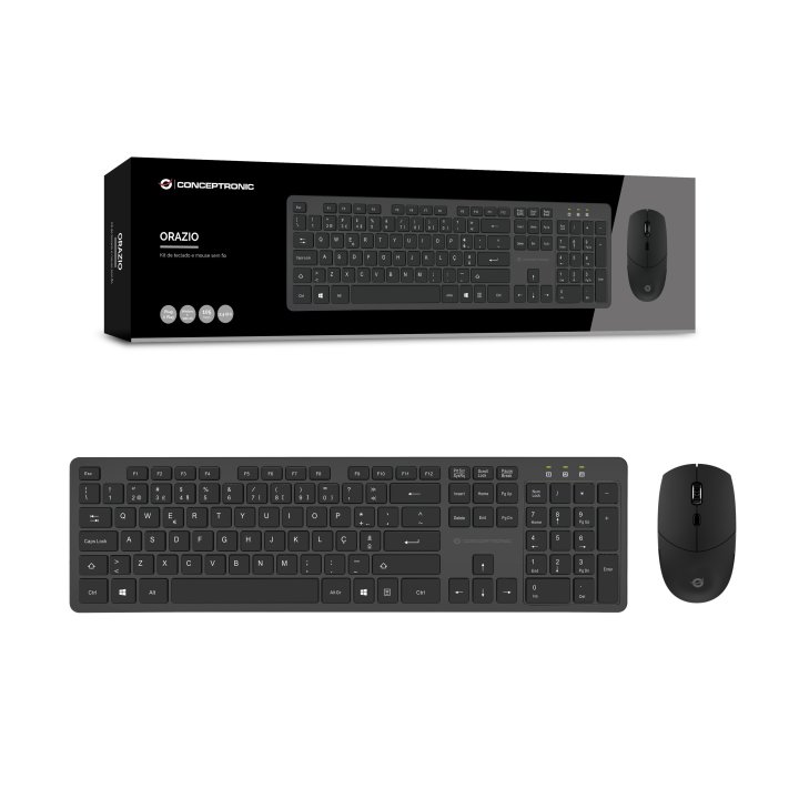 Pack Teclado Y Mouse Wireless Conceptronic Orazio Portugues