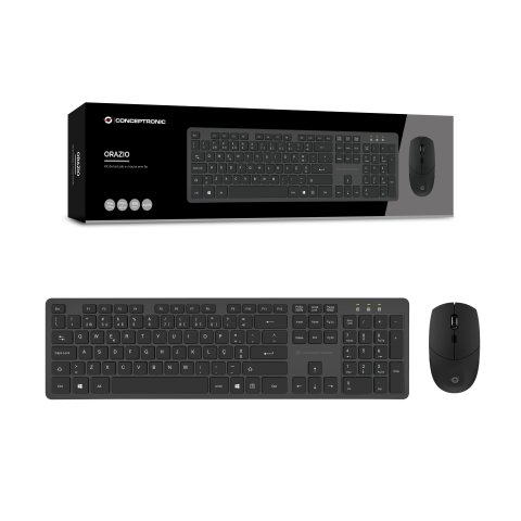 Pack Teclado Y Mouse Wireless Conceptronic Orazio Portugues
