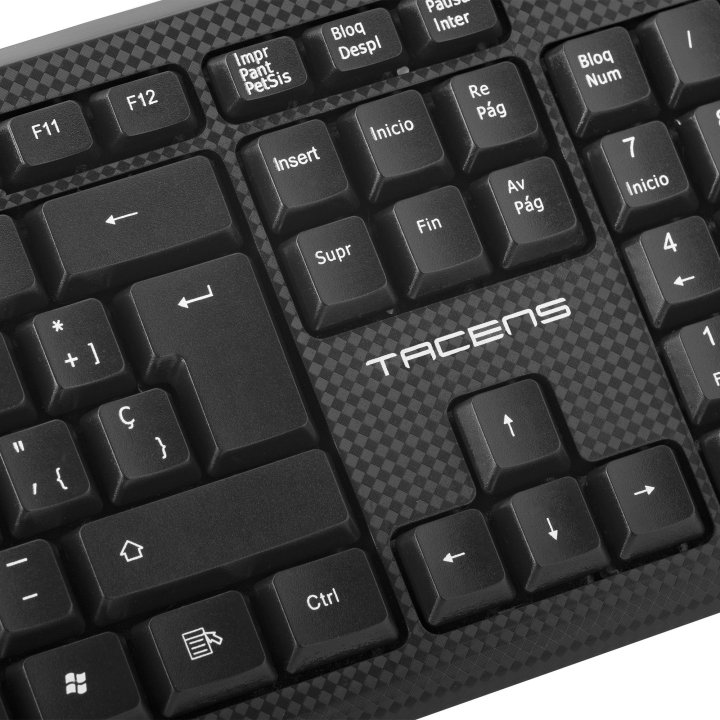 Teclado Tacens Anima Ak0 Usb Color Negro En Portugues