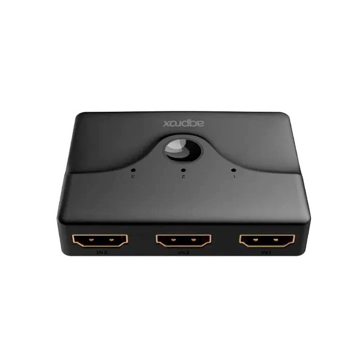 Switch Hdmi 3 Puertos 4k Con Mando A Distancia...