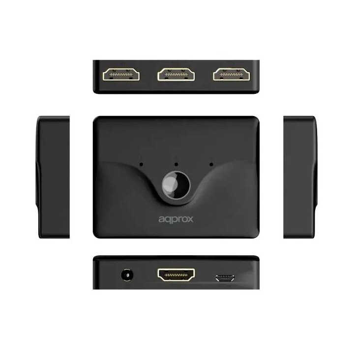 Switch Hdmi 3 Puertos 4k Con Mando A Distancia...