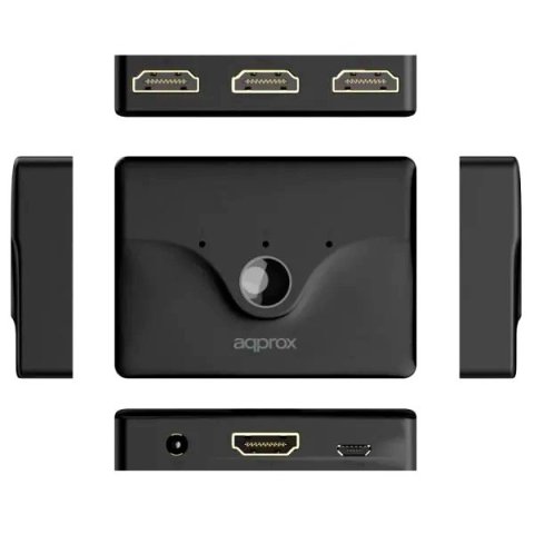 Switch Hdmi 3 Puertos 4k Con Mando A Distancia...