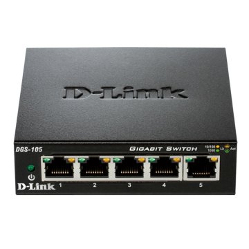 Switch No Gestionable D-link Dgs-105 5p Giga Carcasa Metal Igmp Snooping (iptv) Sobremesa No Rack   