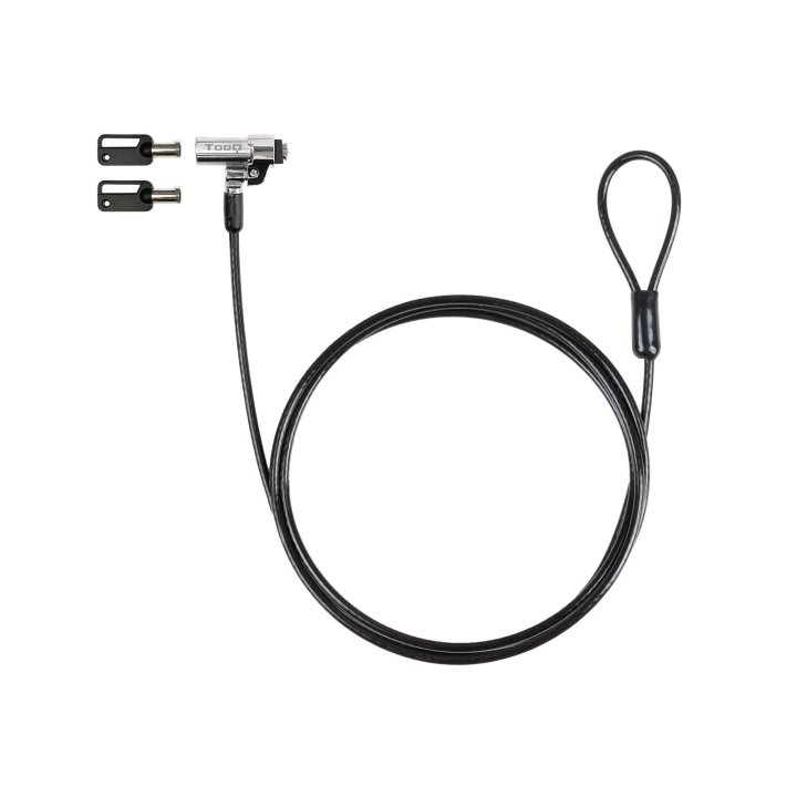 (reacondicionado) Cable Deseguridad Portatiles  monitores televisores Tooq Tqclkc0045-g Sistema Nano Con Llave