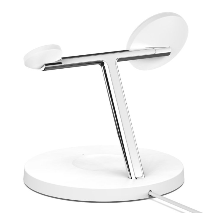 Base De Carga Powerhouse Belkin Wiz017vfwh Apple Watch, Iphone Magsafe 15w & Airpods Color Blanco