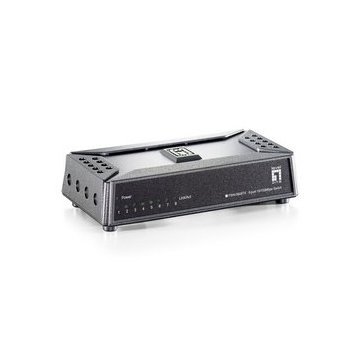 Switch Level One No Gestion 8 Puertos 10 100 Mini No Rack Base Magnetica