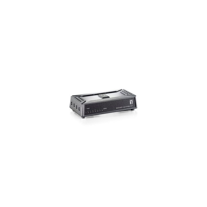 Switch Level One No Gestion 8 Puertos 10 100 Mini No Rack Base Magnetica