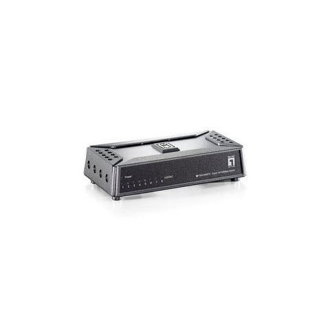 Switch Level One No Gestion 8 Puertos 10 100 Mini No Rack Base Magnetica