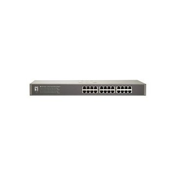 Switch Level One No Gestion 24 Puertos 10 100 Rack 19" 2