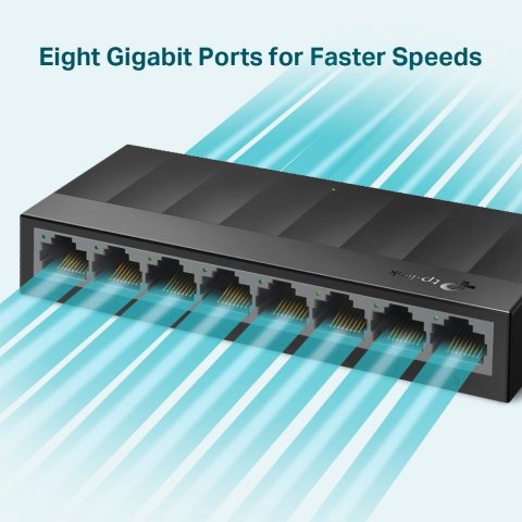 Switch No Gestionable Tp-link Ls1008g Litewave 8p Giga Sobremesa Carcasa Plastico No Rack
