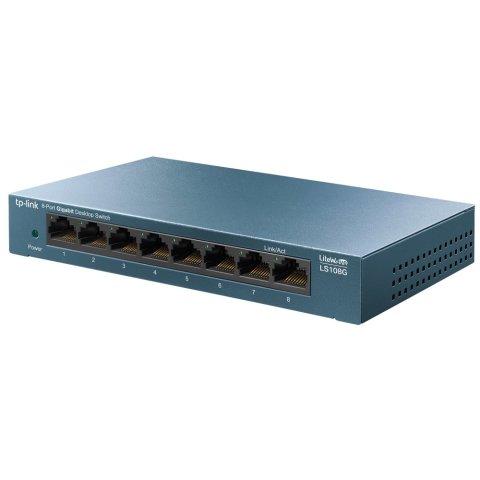 Switch No Gestionable Tp-link Ls108g Litewave 8p Giga Sobremesa Carcasa Metal No Rack