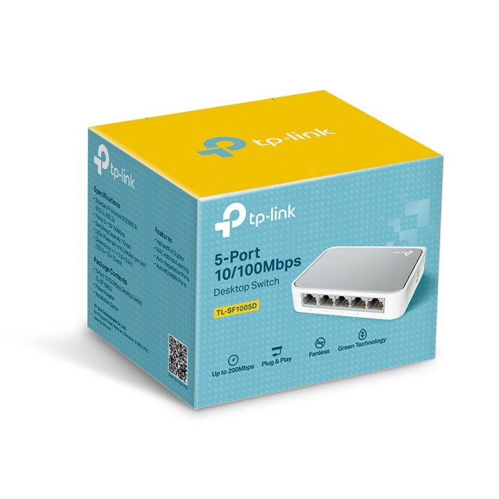 Switch No Gestionable Tp-link Sf1005d 5p Ethernet Sobremesa No Rack