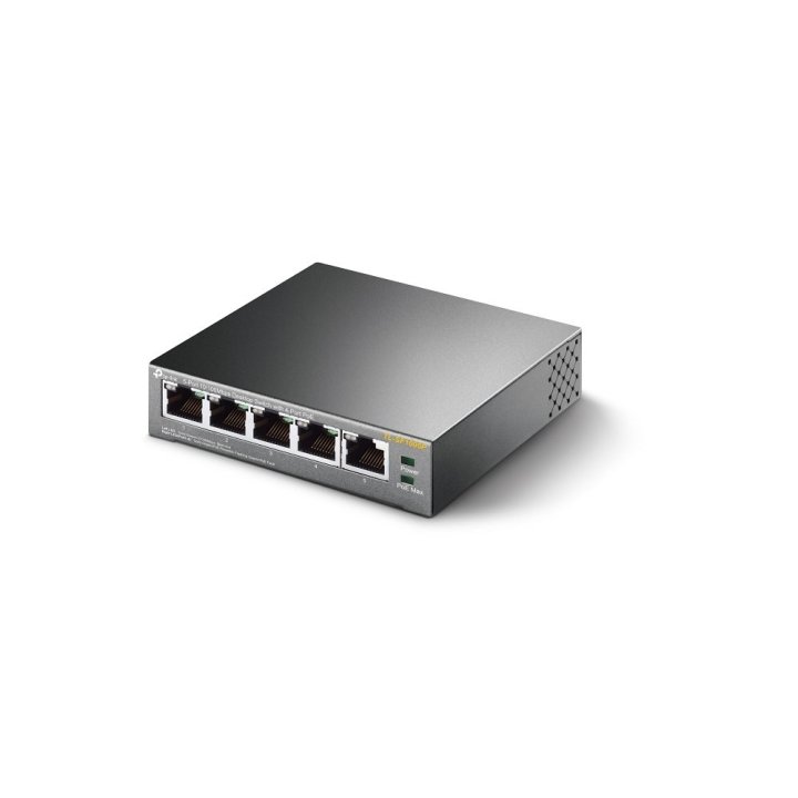 Switch No Gestionable Tp-link Sf1005p 5p Ethernet 4p Poe (58w) Sobremesa No Rack Carcasa Metalica