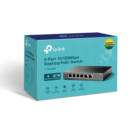 Switch No Gestionable Tp-link Tl-sf1006p Sobremesa 2p 10 100 4p Poe 10 100 Total Poe 67w