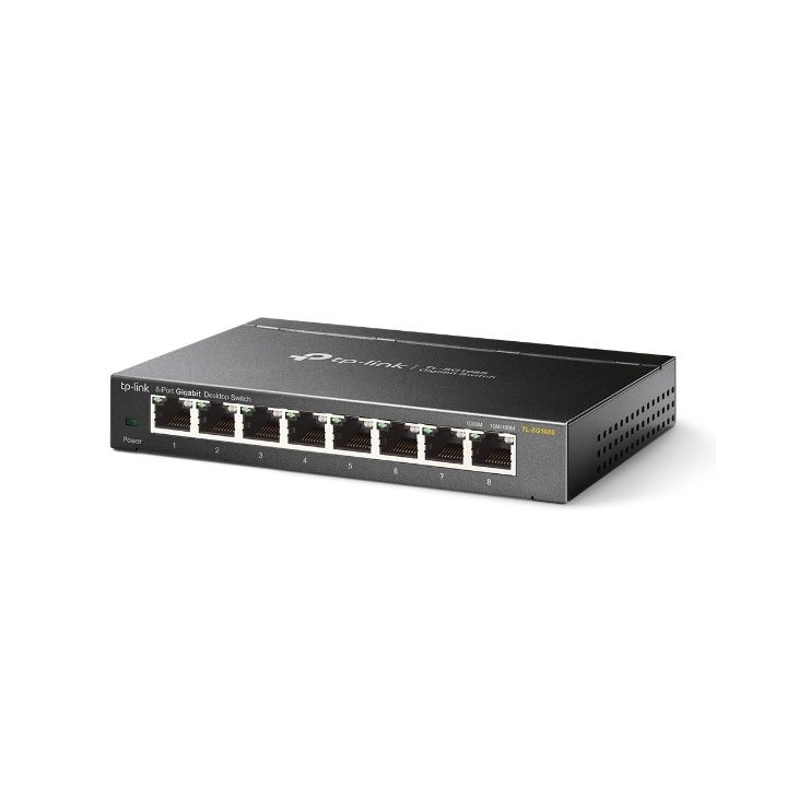 Switch No Gestionable Tp-link Sg108s 8p Giga Carcasa Metalica No Rack