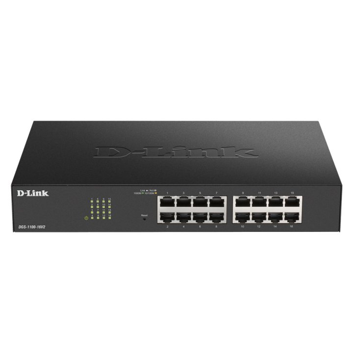 Switch Semigestionable D-link Dgs-1100-16v2 e 16p Giga Rack