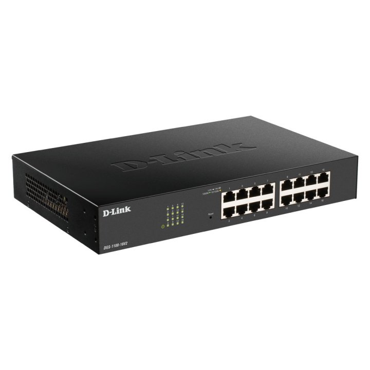 Switch Semigestionable D-link Dgs-1100-24pv2 e 12p Giga + 12p Giga Poe (100w) Rack