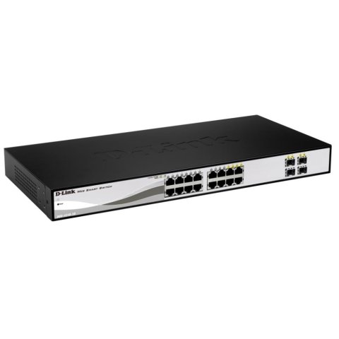 Switch Semigestionable D-link Dgs-1210-16 e 12p Giga + 4p Giga Combo Rack