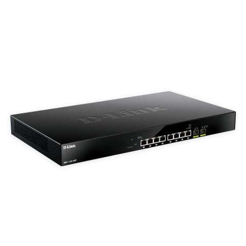 Switch Semigestionable D-link Dms-1100-10tp 8p 2.5g + 2p 10g   1g Sfp Poe (budget 240w) Rack