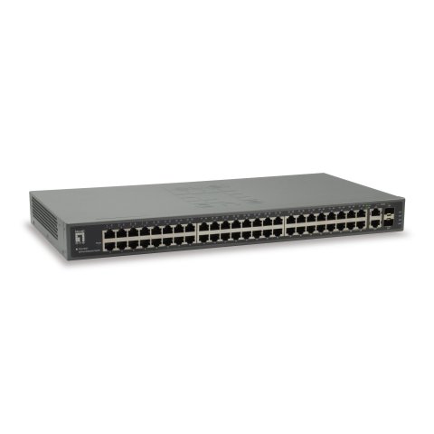 Switch Level One 50-port Fast Ethernet Switch, 2 X Gigabit Sfp rj45 Combo