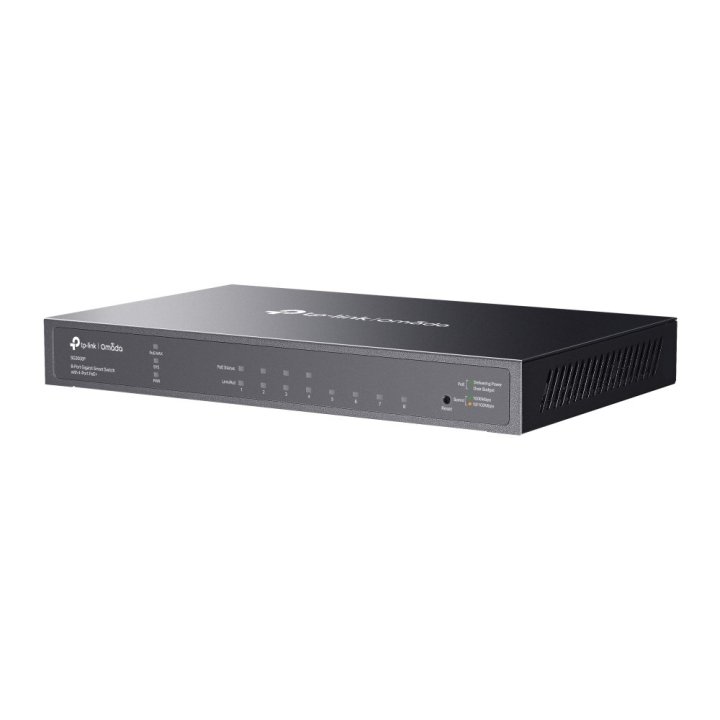 Switch Semigestionable Poe+ Tp-link Tl-sg2008p 8p Giga De Estos 4p Poe+ (62w) Integracion Por Omada Sdn