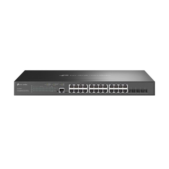 Switch Semigestionable Jetstream Tp-link Sg3428xmp 28p Gigabit De Los Cuales 24p Gigabit Poe+ (384w) Y 4p 10ge Sfp+