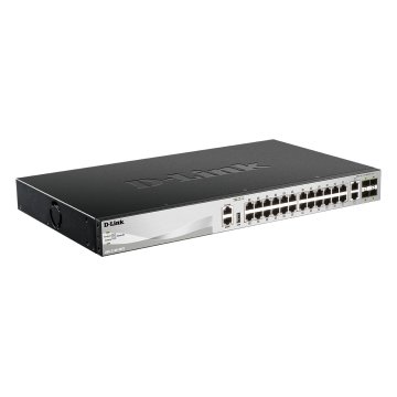 Switch Gestionable L3 D-link Stackable Dgs-3130-30ts e 24p Giga + 2p 10g + 4p 10g Sfp+ 2