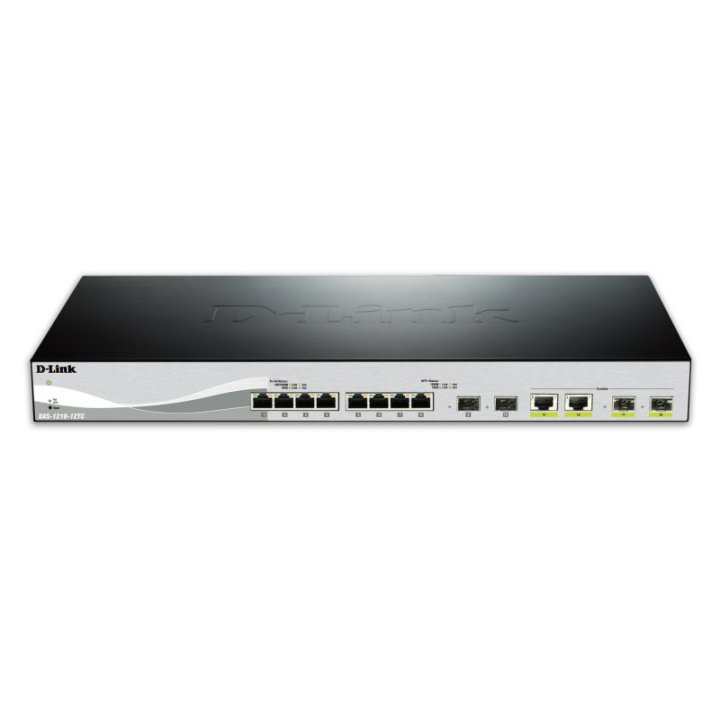Switch Gestionable L2 D-link Dxs-1210-10tc 8-port 10gbase-t, 2-port Sfp+, 2-port 10gbase-t sfp+ Combo Multi-gigabit