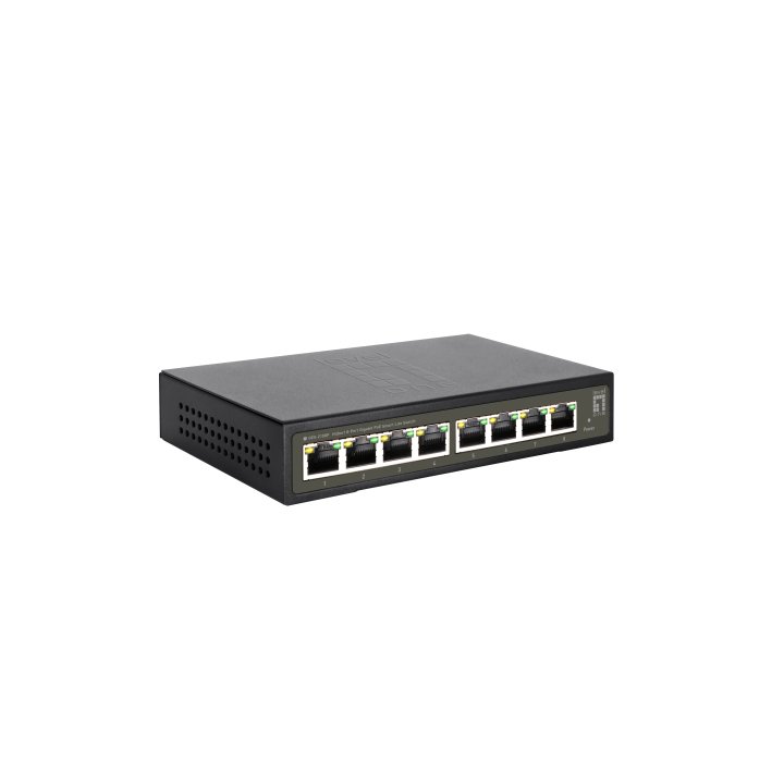 Switch Semigestionable Level One Hilbert 8p Poe 10 100 1000 112.8w Carcasa Metalica