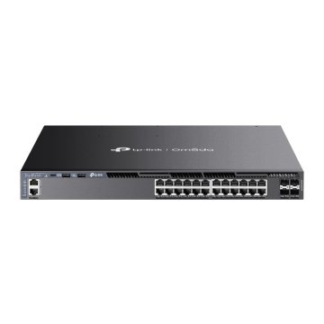 Switch Gestionable L3 Tp-link Sg6428xhp 24p Gigabit Poe+ Con 4 Slots Sfp+ 10g Puerto De Consola Rj45 usb-c Rack 1u 19"