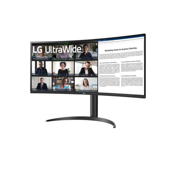 Monitor 34" Ultrawide Curvo Hdmi Displayport Lg 34wr50qk-b Wqhd 3440x1440 Vesa 100x100