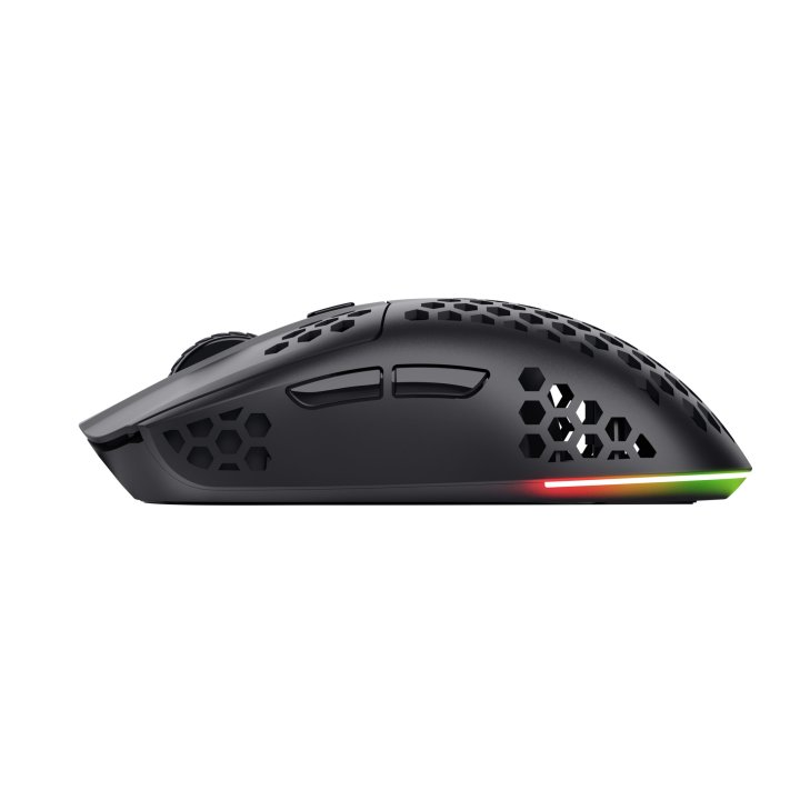 Mouse Optico Inalambrico Trust Gxt 929bk Helox Ultraligero, Iluminacion Led Con Respiracion Negro