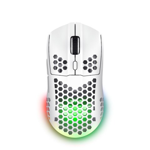 Mouse Optico Inalambrico Trust Gxt 929w Helox Ultraligero, Iluminacion Led Con Respiracion Blanco