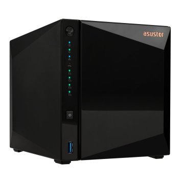 Servidor Nas Asustor Drivestor 4 Pro As3304t V2 4 Bahias Realtek Rtd1296 Quad1.4ghz 2gb Lan 2.5 Usb  2