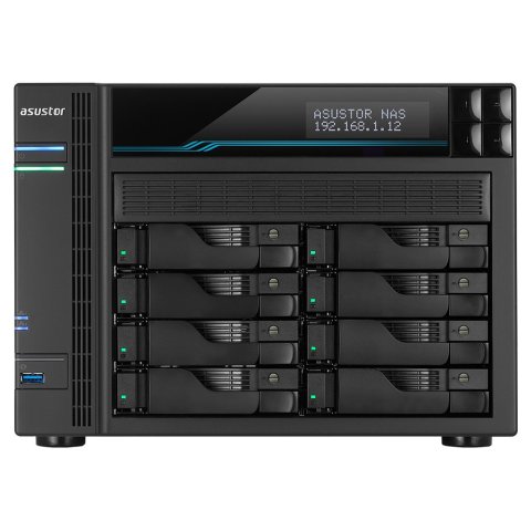 Servidor Nas Asustor As6510t 10 Bahias Atom C3538 Quad Core Denverton 2.1ghz 8gb 2x2.5gbe 2x10gbe Raid 0,1 Jbod Sata6gb Usb 3
