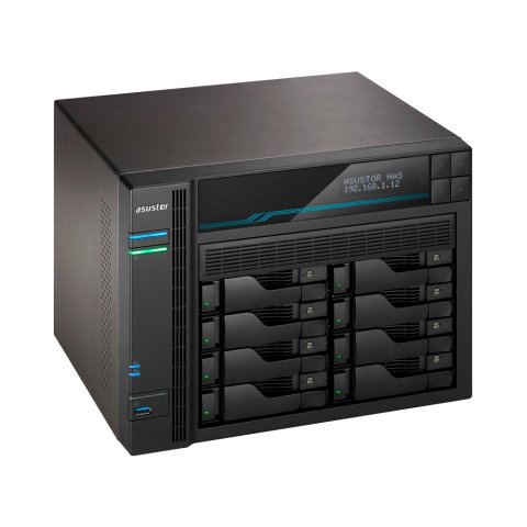 Servidor Nas Asustor As6510t 10 Bahias Atom C3538 Quad Core Denverton 2.1ghz 8gb 2x2.5gbe 2x10gbe Raid 0,1 Jbod Sata6gb Usb 3