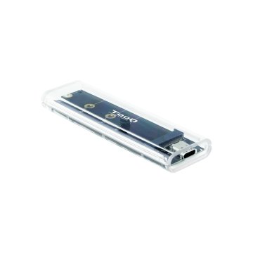 Caja Externa M.2 Usb-c Tooq Tqe-2200 Para M.2 Ngff nvme Usb 3.1 Gen2 Usb-c Transparente Rgb