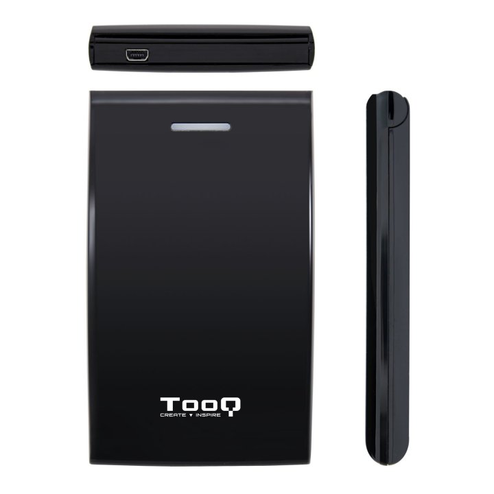 Caja Externa 2.5" Usb 3.0 Tooq Tqe-2526b 9,5 12,5mm Sata Usb 3.0 Negra