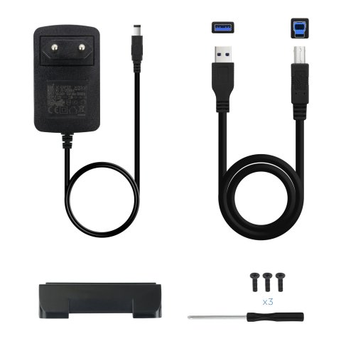 Caja Externa 3.5" Usb 3.0 Tooq Tqe-3527b Para Hd 3,5" Sata Usb 3.0 Negra