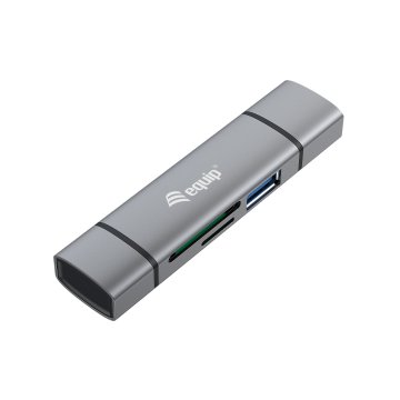 Card Reader Externo Equip Usb 3.0 Doble Conexion Usb & Usb-c Otg 2