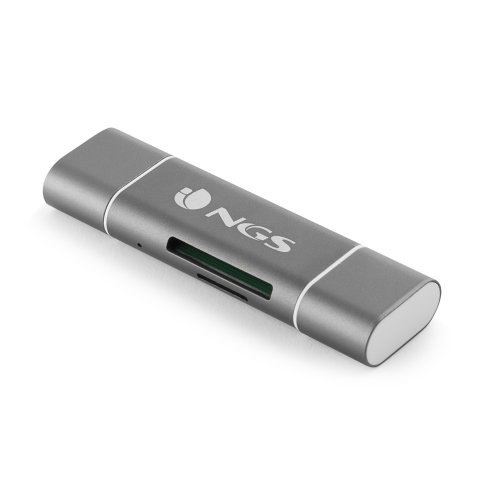 Card Reader Externo Ngs Ally Reader - Para Tarjetas Microsd   Sd - Conectores Usb   Microusb   Usb-c