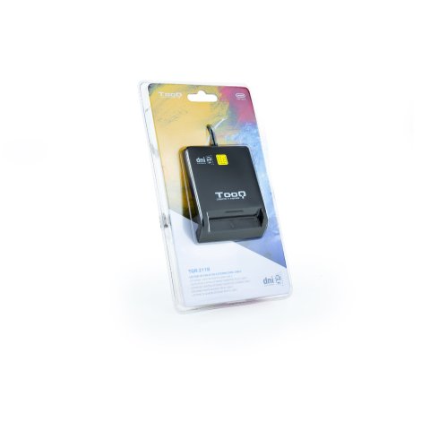 Lector Externo De Dnie Tooq Tqr-211b Usb-c Color Negro